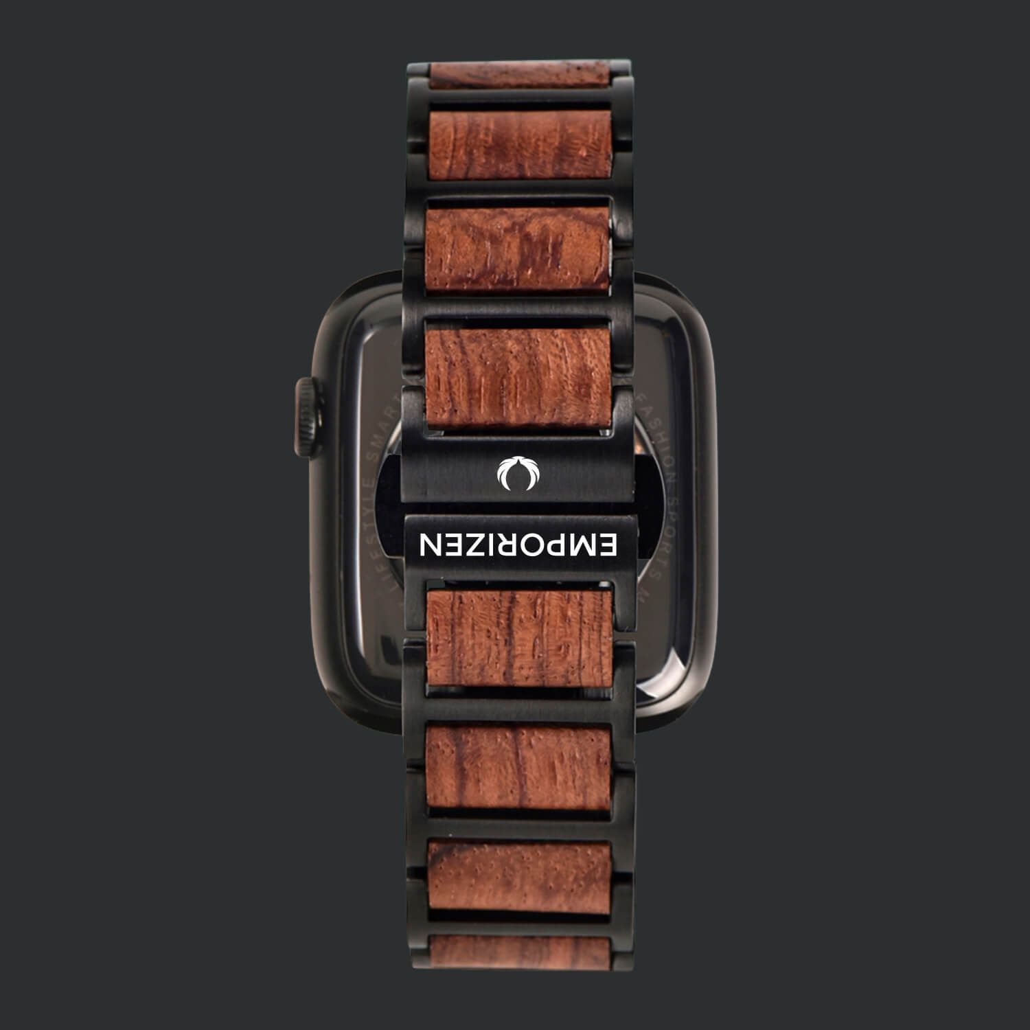 Back view of Premium Eco-Friendly Wooden Apple Watch Strap