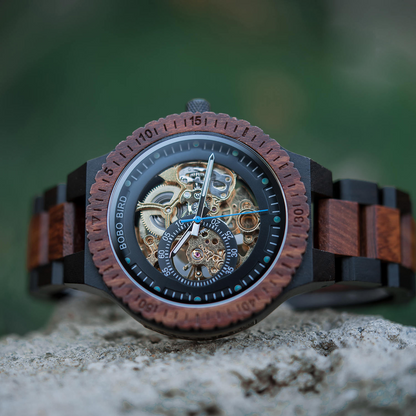 Phoenix Red | Men's Automatic Wooden Watch