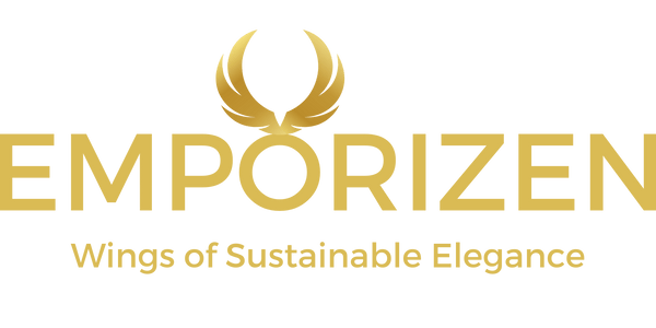 Logo de Emporizen con eslogan “Wings of Sustainable Elegance”