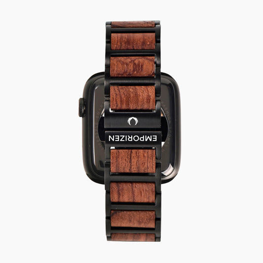 Back view of Premium Eco-Friendly Wooden Apple Watch Strap