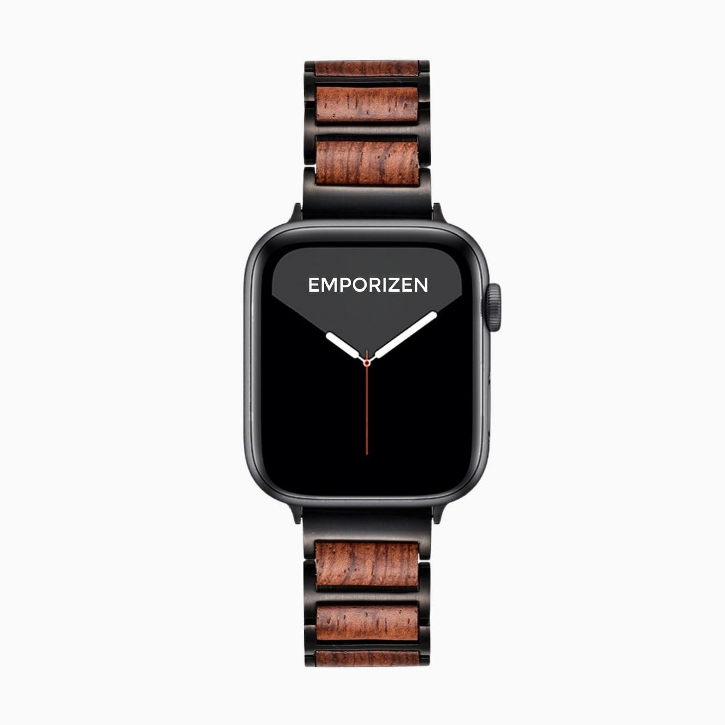 Front view of Premium Eco-Friendly Wooden Apple Watch Strap
