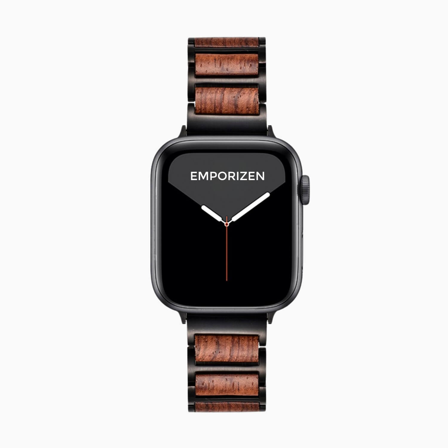 Front view of Premium Eco-Friendly Wooden Apple Watch Strap