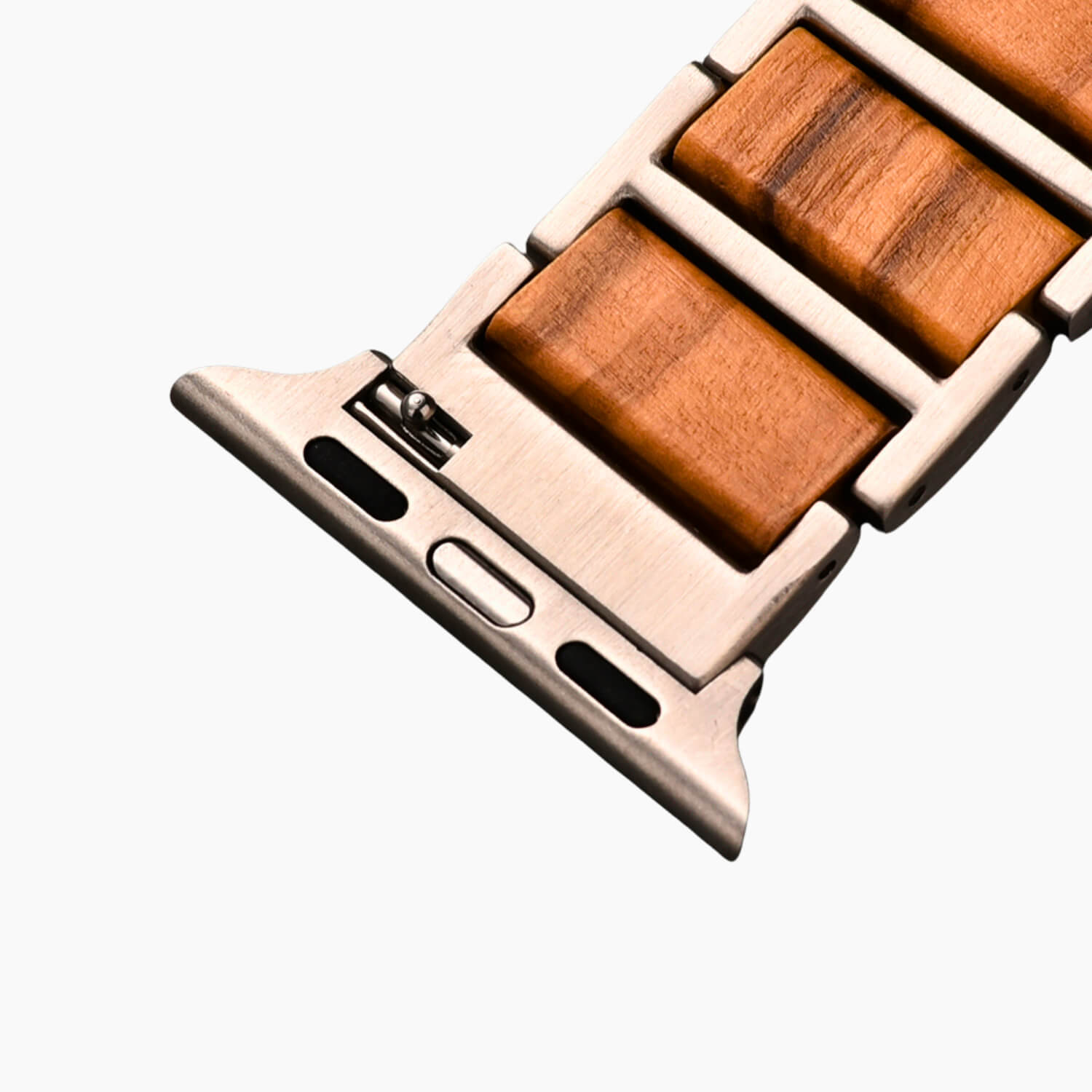 Wood and Metal Apple Watch Band Connector
